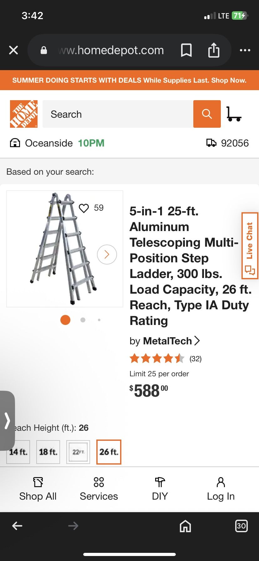 25 Foot Ladder 5 In 1