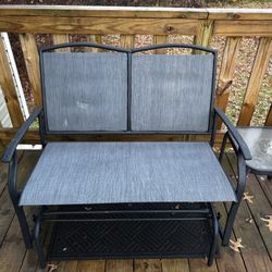 Outdoor Glider (ST: TEMPERED GLASS) 