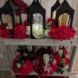 Quinceanera Decorations Red/ Black/ Gold