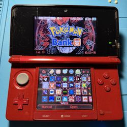 Nintendo Red 3DS - Custom Setup - 16GB
