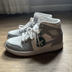 Jordan 1 Mid Wolf Grey Aluminum (Women’s)