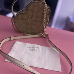 Heart Crossbody Bag In Signature Canvas 