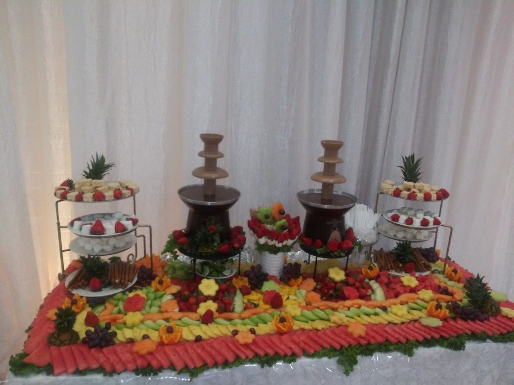 Mesa de frutas para eventos