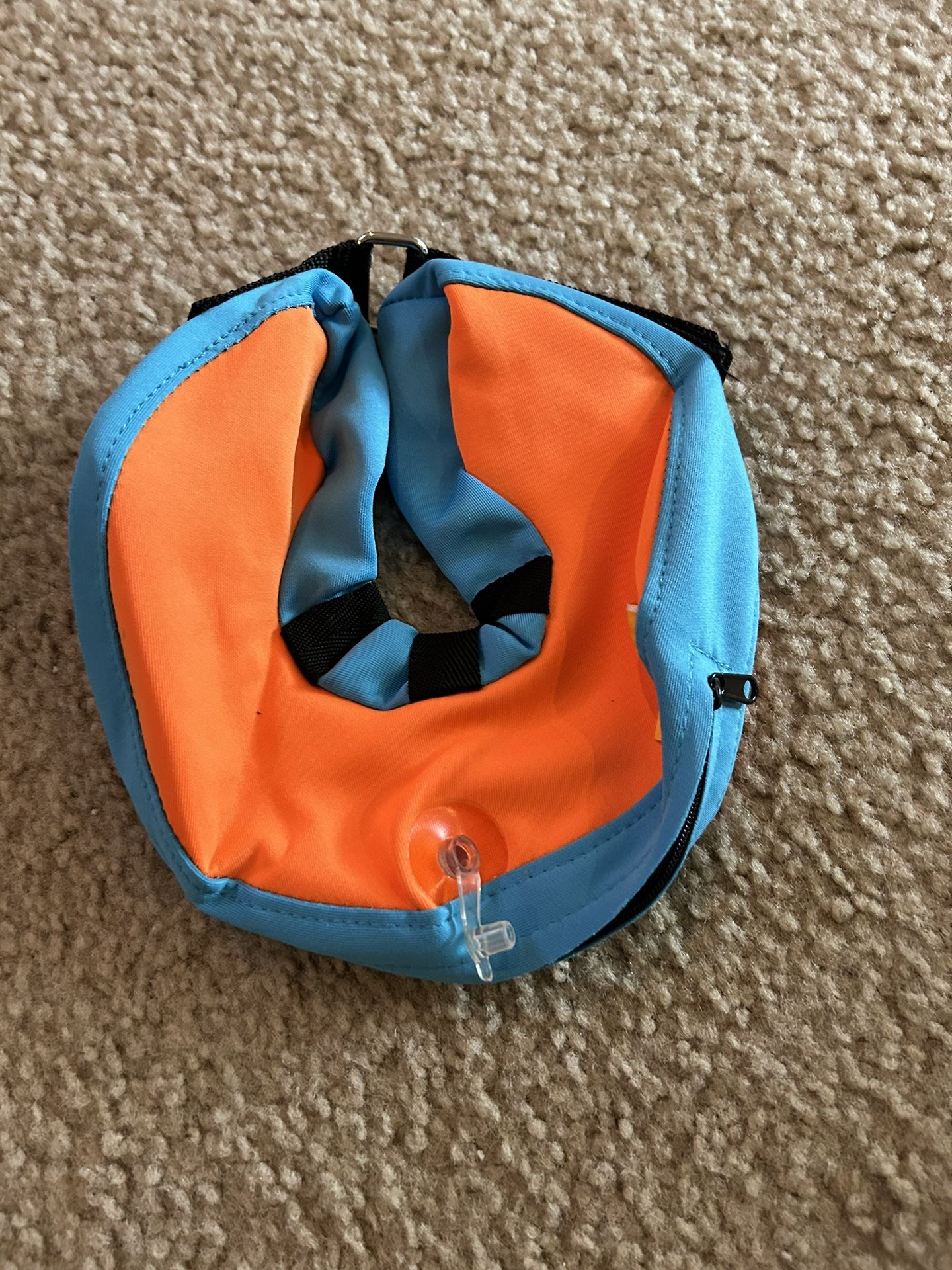 orange size xs dog cat inflatable collar unused  