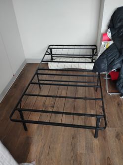 Twin bedframe folding