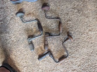 Vintage Hand Brace Drill Lot of 4