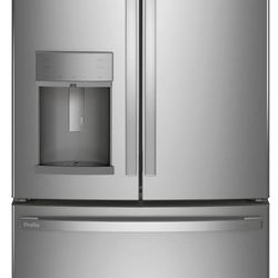 New GE Profile -22.1 Cu.Ft. French Door Counter-Depth Refrigerator Hands-Free AutoFill PYE22KYNFS
