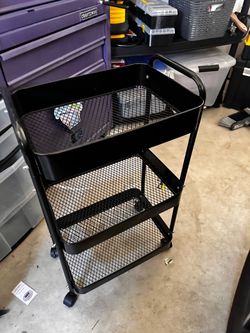 Rolling 3 tier cart
