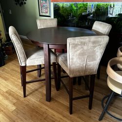 Round High Dining Table