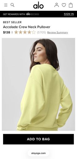 Alo Accolade Crew Neck Pullover