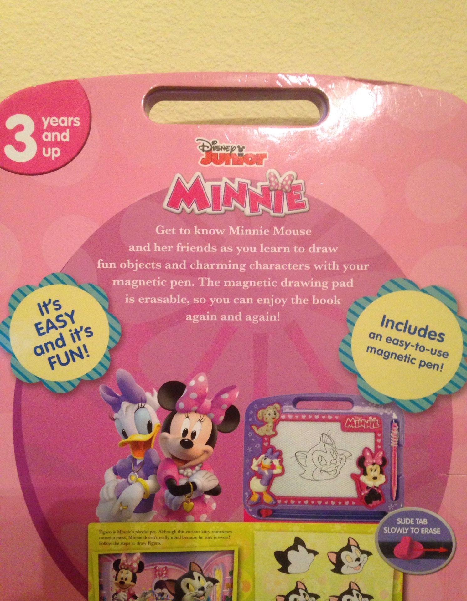 Disney Junior Minnie Book & Magnetic Pad W/magnetic Pen