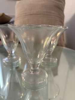 Crate n Barrel Glass Dessert Cups (4)