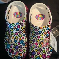 Lisa Frank Crocs Size 8