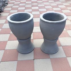 New Flower Pots Made Out Of Cement 
