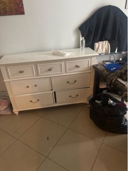 Dresser and mirror