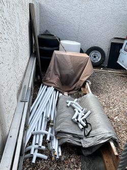 Make me a offer on storage shed tent barn tarped