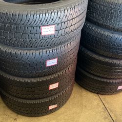 4-Used Tires LT 275/70/R18 Michelin For 250.00 Installed . Free Mount And High Speed Balance Included.