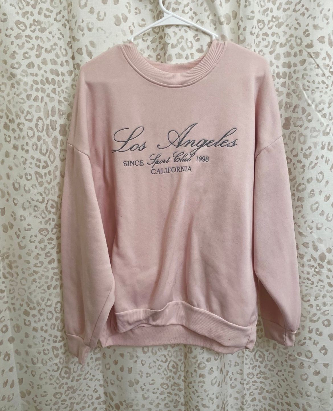coquette LA pink sweatshirt