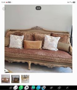 BAERS LUXURY French Provincial Style Ornate Sofa and Loveseat