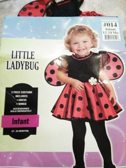 Ladybug (12-24) months. Dress and wings.