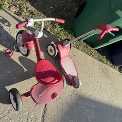 Radio Flyer Red Rider Trike & Scooter , a classic outdoor tricycle designed for toddlers 