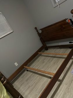 Solid Wood Poster Bed Frame