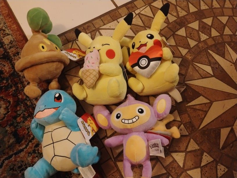 Brand New Pokemon Plushies Each