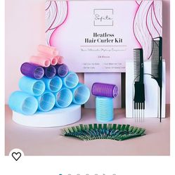 SOFITA 38PCS Self Grip Hair Rollers Kit. Hair Rollers For Long Hair. Velcro Hair Rollers. Duck Billed Hair Clips for Blow Drying Hair. Rollers Hair Cu