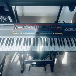 Roland Juno 106 Vintage Analog Synth Serviced By Rosen Sound
