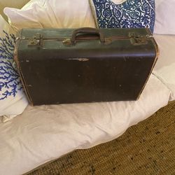 Vintage Samsonite Shwayder Bros inc Dark Brown Suitcase