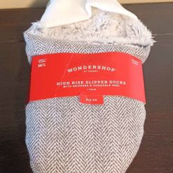 New Target 🎯 Wondershop white/black Slipper Socks - M/L
