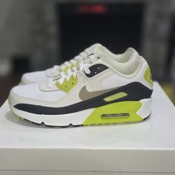 Nike Air Max 90 White Cyber Dark Smoke Grey Khaki