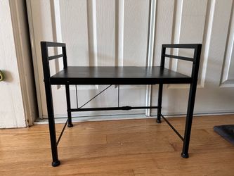 Expandable 2-tier metal shelf