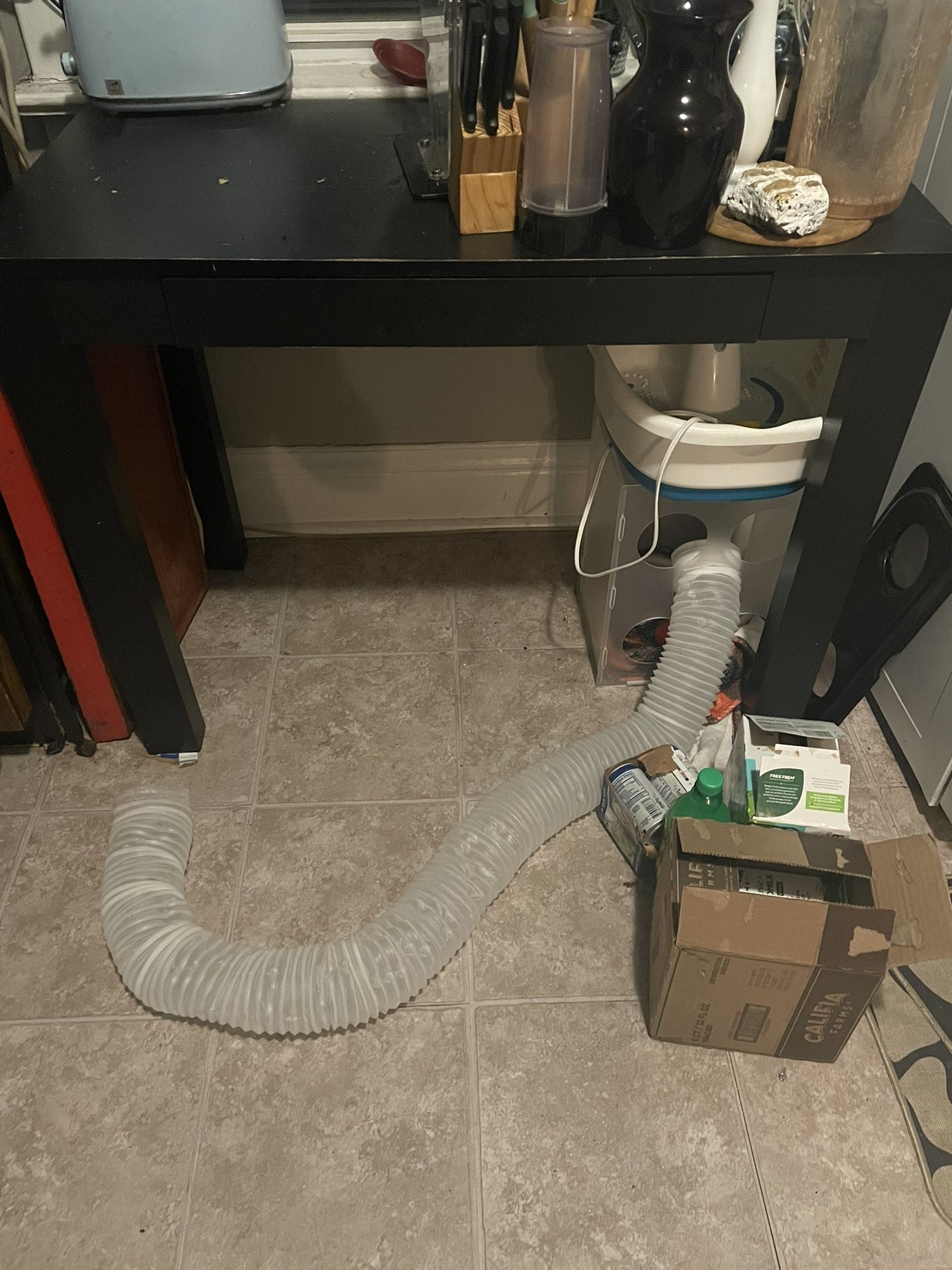 Black Table With Drawer FREE