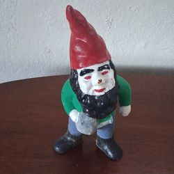 Title: Vintage Cast Iron Garden Gnome - Heavy Duty - $30 OBO