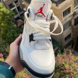 Air Jordan 4 Retro White Cement Hombre Talla 12.5 M NUEVOS Originales Caja OG Sneakers Jordan IV