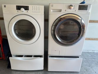 Washer and Dryer with stands/drawer