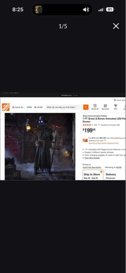 7ft Halloween Animatronic Decor/ Halloween/ Halloween outdoor decor