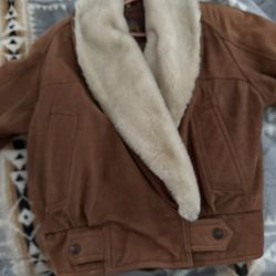 Woman’s Leather Bomber Jacket