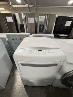 LG White Front-Load Dryer