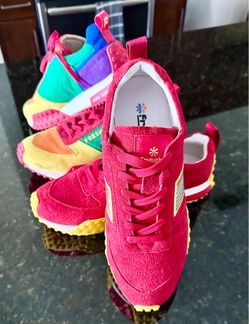 Fresh Foam Sneakers Hot Pink Suede Low-Top