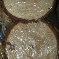 Natural Wood Slices Paint Set Supplies – 10 Pcs 3.5-4 inch Wood Rounds Acrylic Painting Kit, 12 Non Toxic Washable Paints, 2 Brushes, Palette