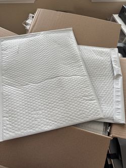 AIRJACKET White Poly Bubble Mailers 50 Pcs