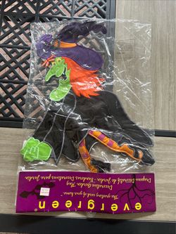 Vintage Hanging Witch Garden Decoration
