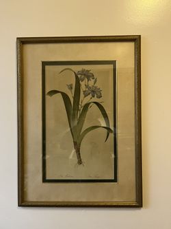 2 Two Vintage Frame And Matted Pictures
