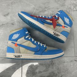 Jordan 1 Retro High Off-White University Blue (USED NO BOX)