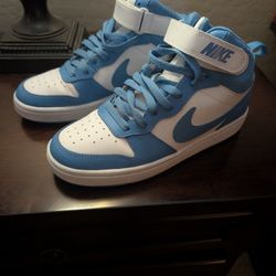Nike High Top Baby Blue And White 