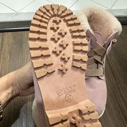 Pink UGG Sheepskin Winter Boots – Size 37