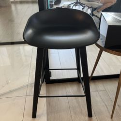 Black Wood Stool