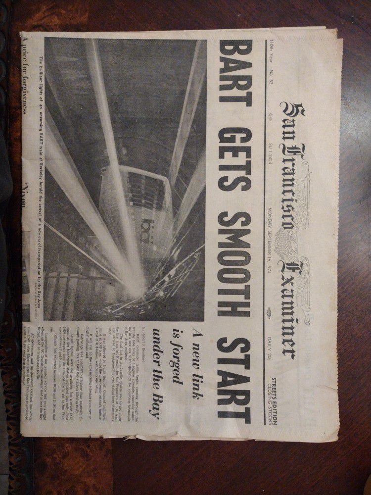 San Francisco Examiner Sep 16 1974